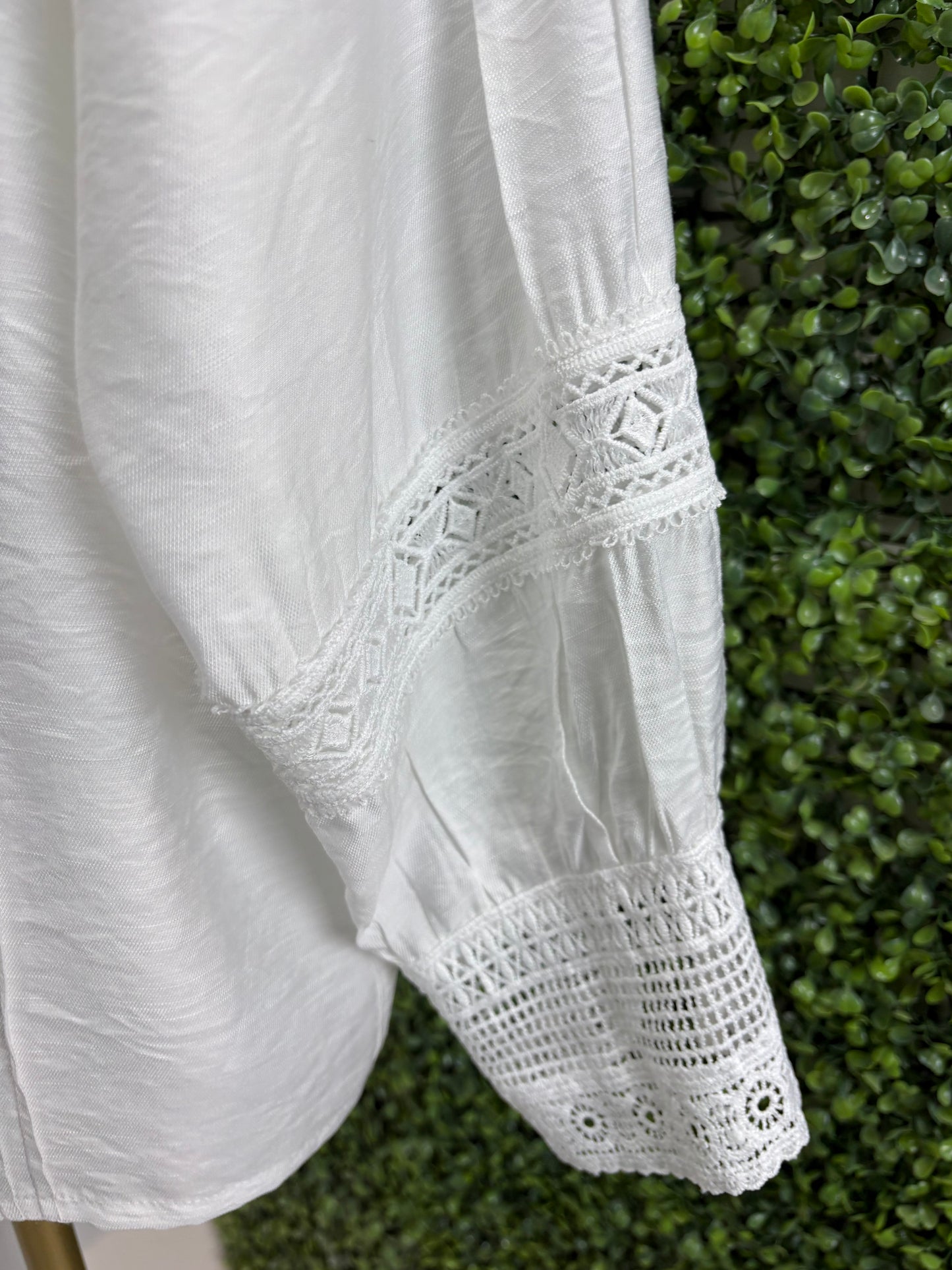 Camisa mujer Entredos blanca