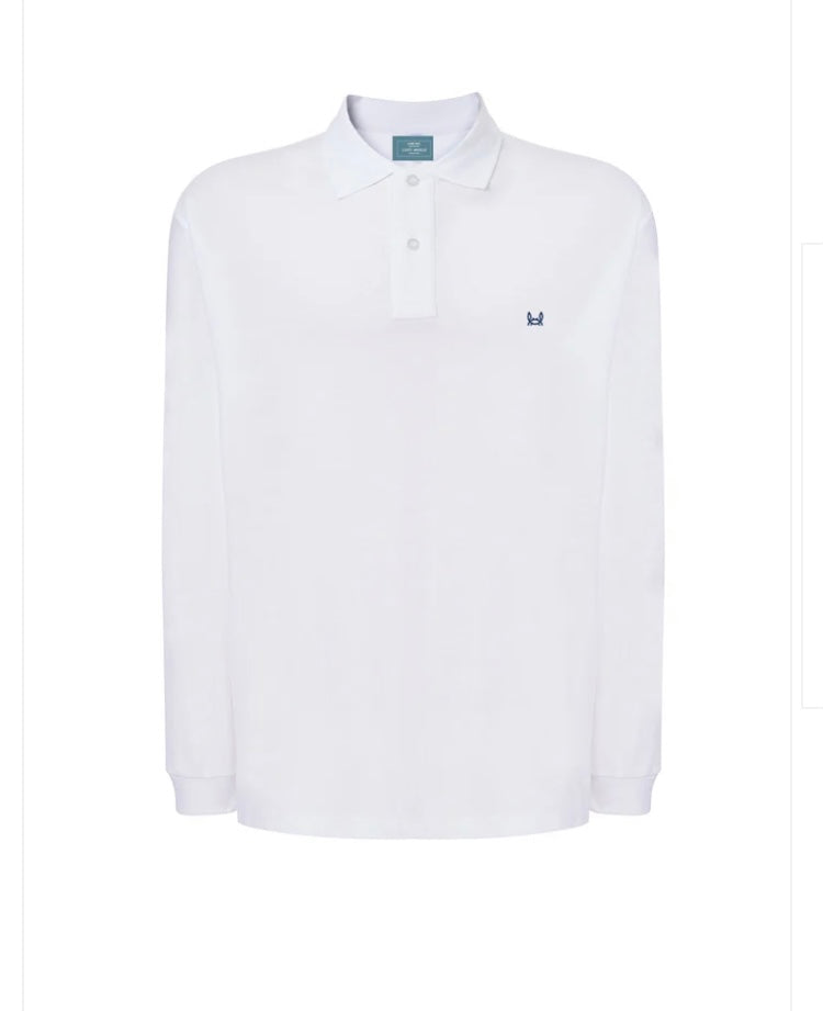 POLO MANGA LARGA BLANCO Custi&Mikelo
