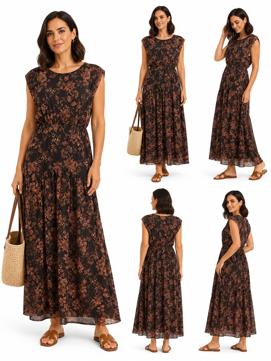 Vestido Corpus marrón chocolate