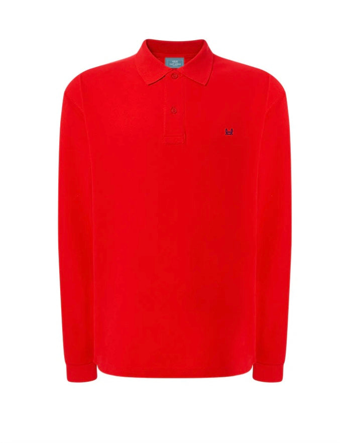 POLO MANGA LARGA ROJO Custi&mikelo