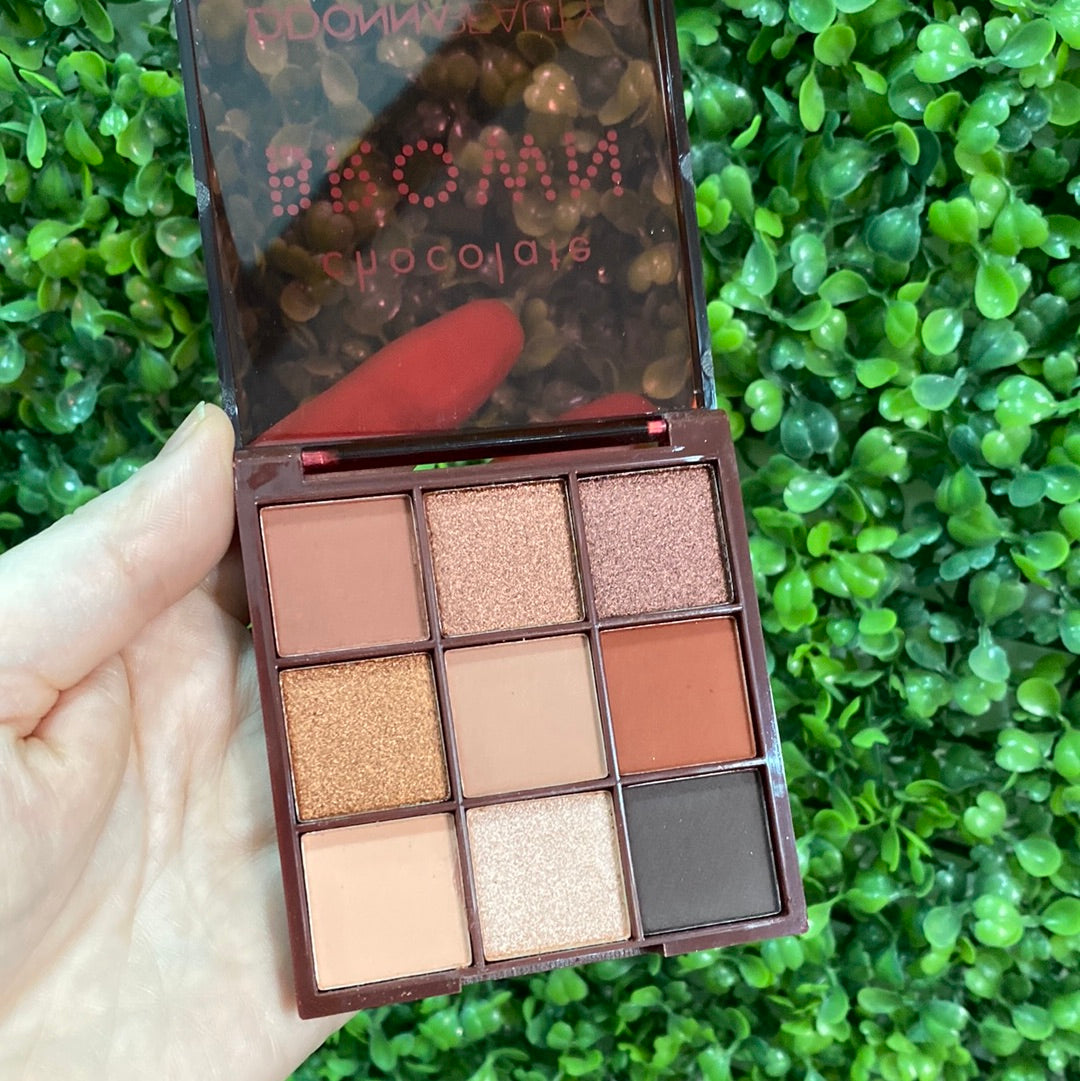 Paleta de sombras de ojos chocolate Brown Ddonna