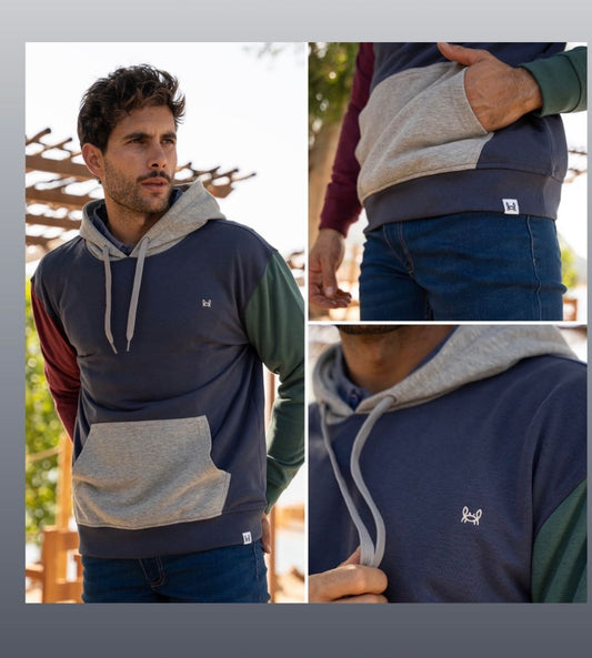 Sudadera hombre Bali azul