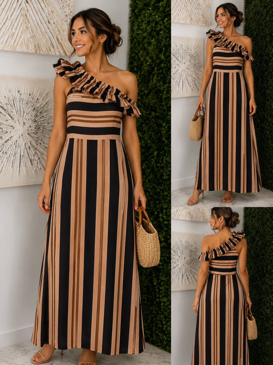 Vestido Ahinoa marrón