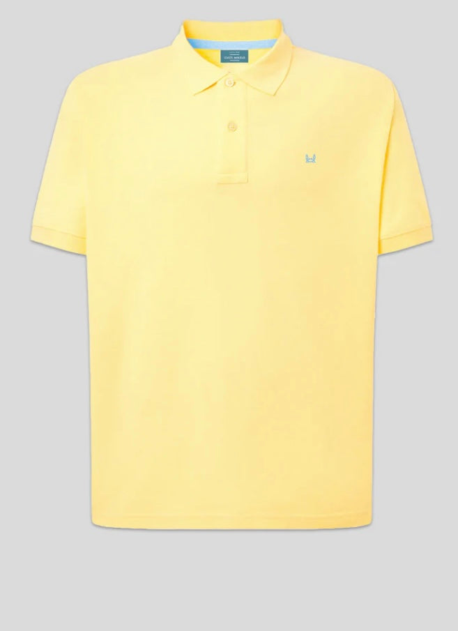 Polo básico Custi Mikelo amarillo 100 % algodón polo hombre