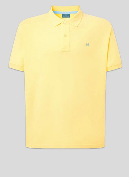 Polo básico Custi Mikelo amarillo 100 % algodón polo hombre