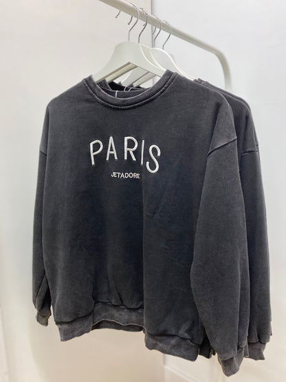 Sudadera Paris negra