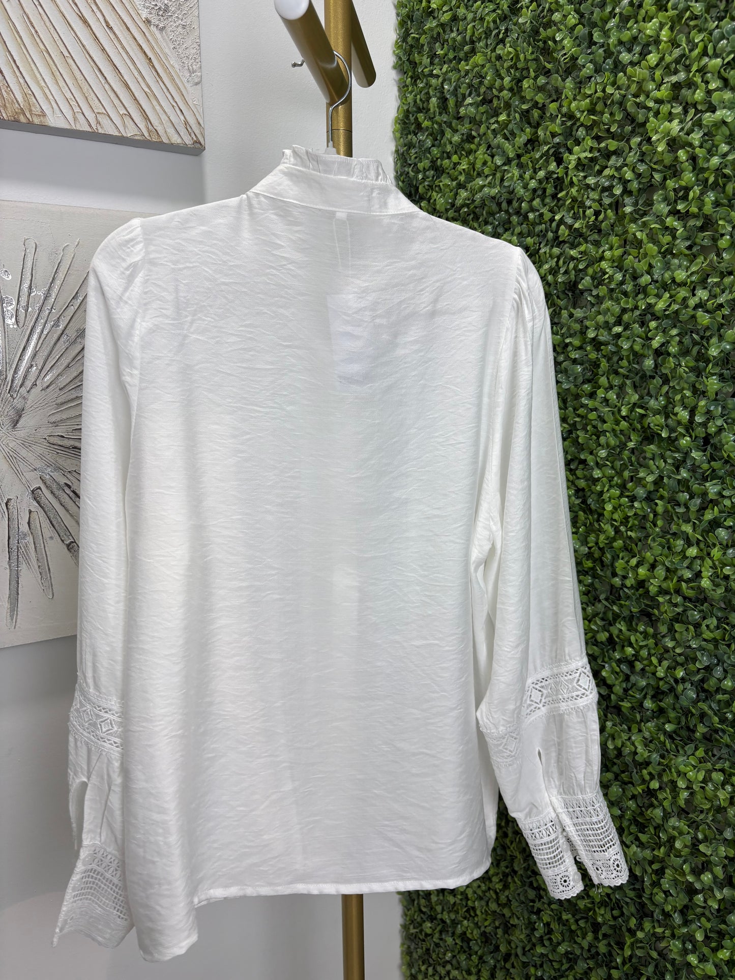 Camisa mujer Entredos blanca