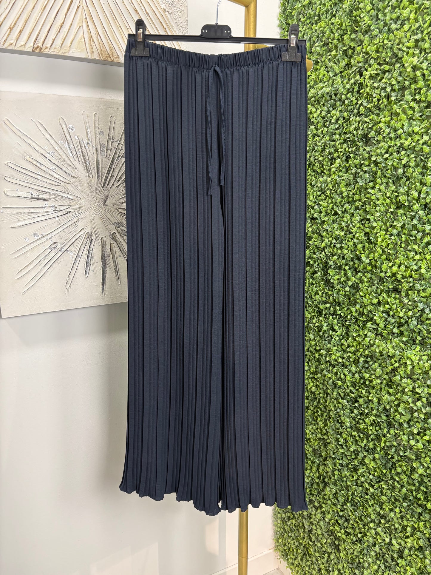 Pantalón ancho Andrea azul marino