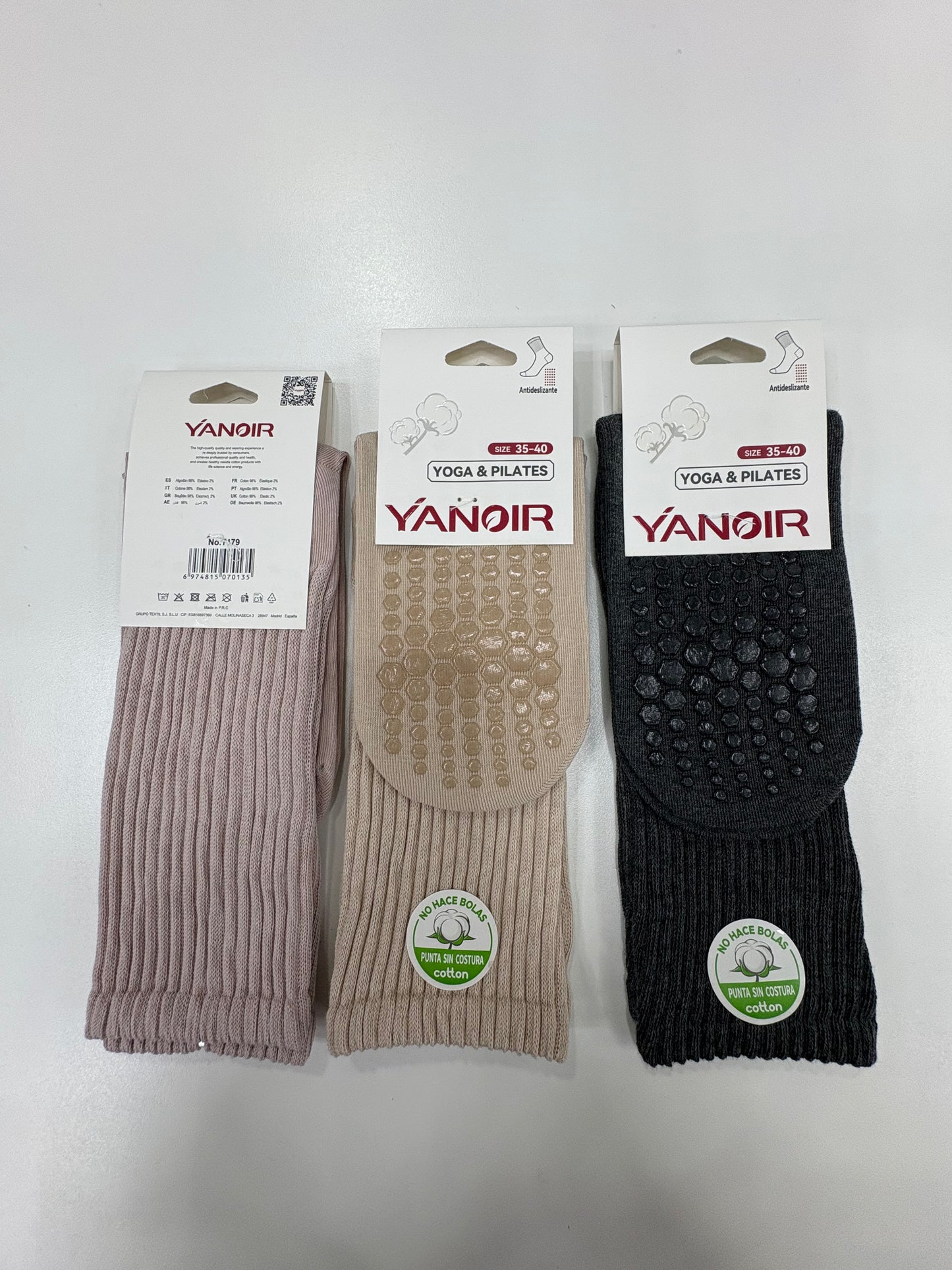 Calcetines Yanoir Yoga & Pilates – Antideslizantes y cómodos YANOIR 🧘‍♂️