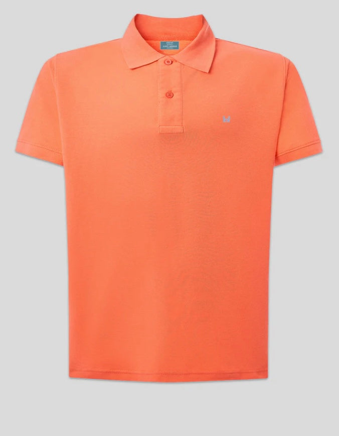 Polo básico Custi Mikelo naranja 🍊 100 % algodón polo hombre