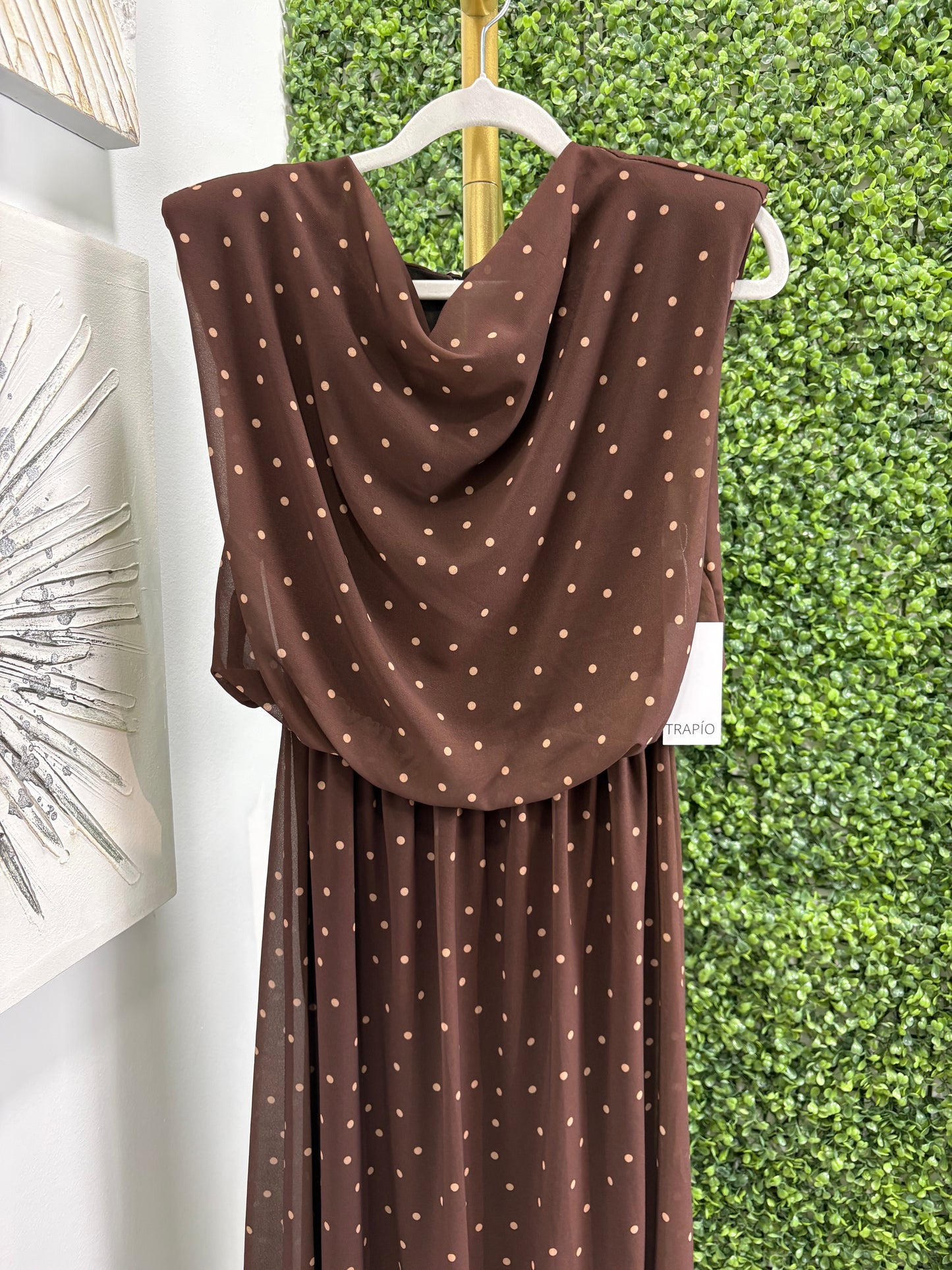 Vestido Amanda marrón chocolate