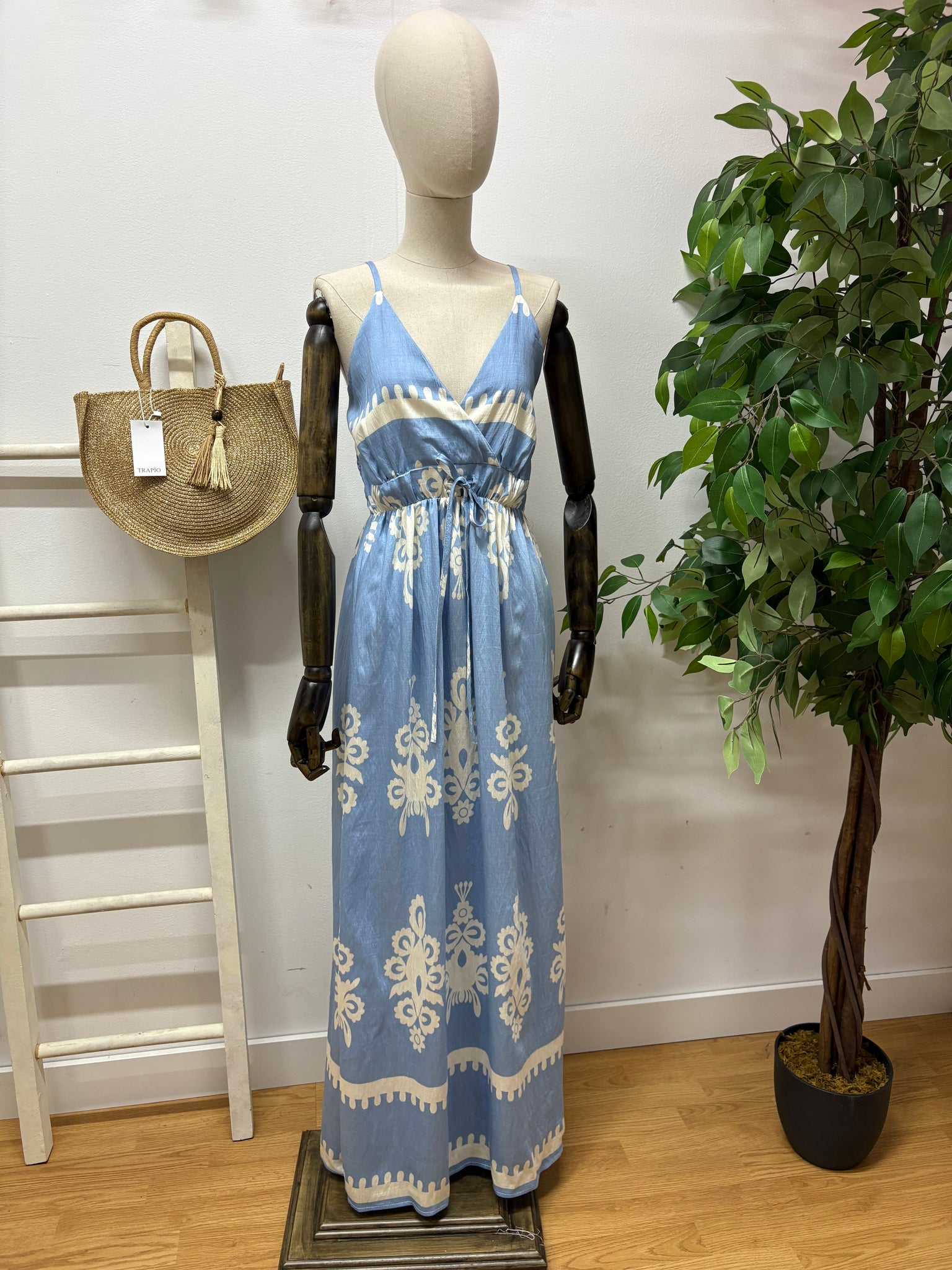 Vestido Dunia celeste