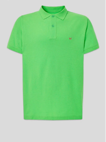 Polo básico Custi Mikelo verde pistacho 100 % algodón polo hombre