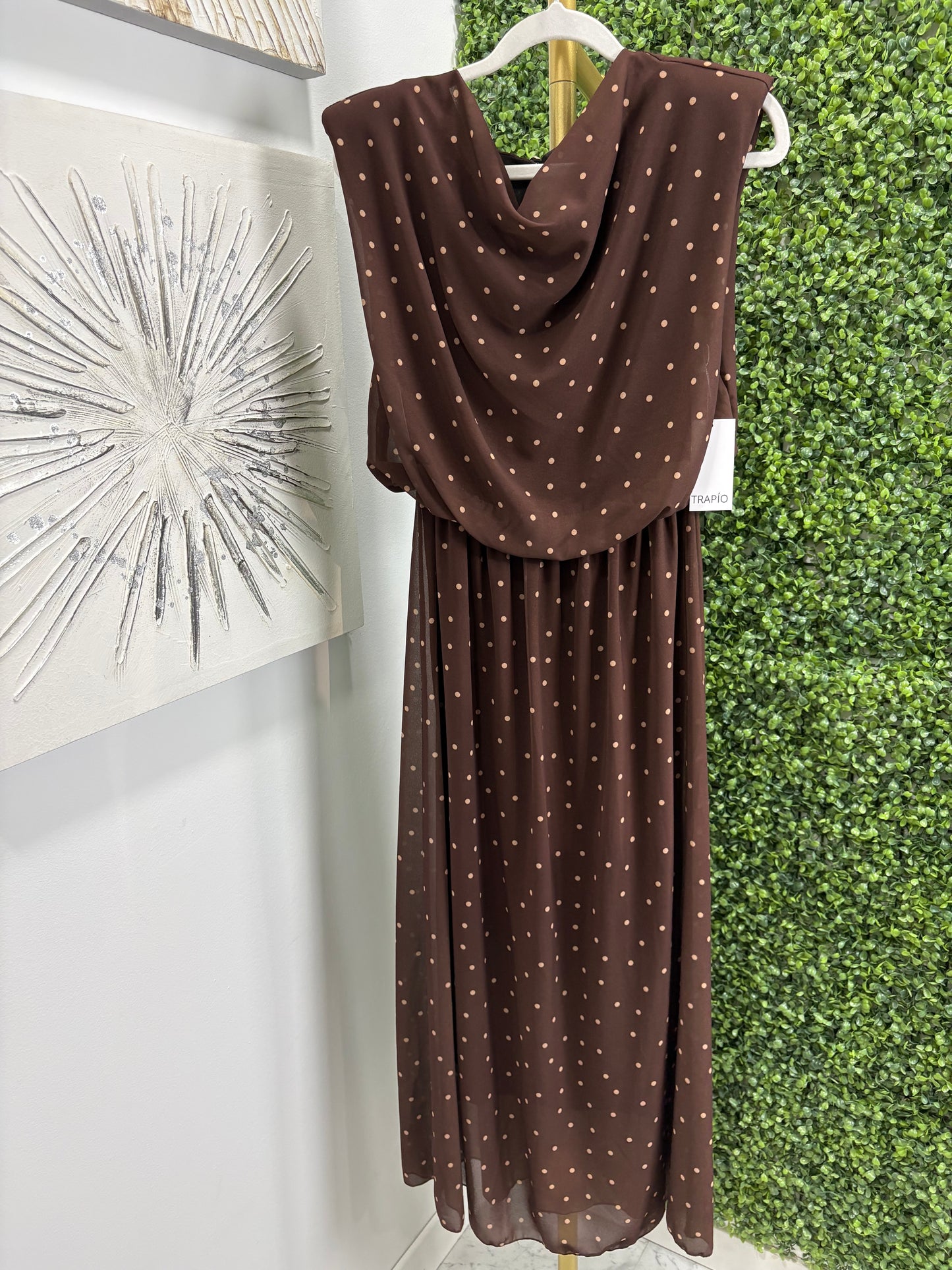 Vestido Amanda marrón chocolate