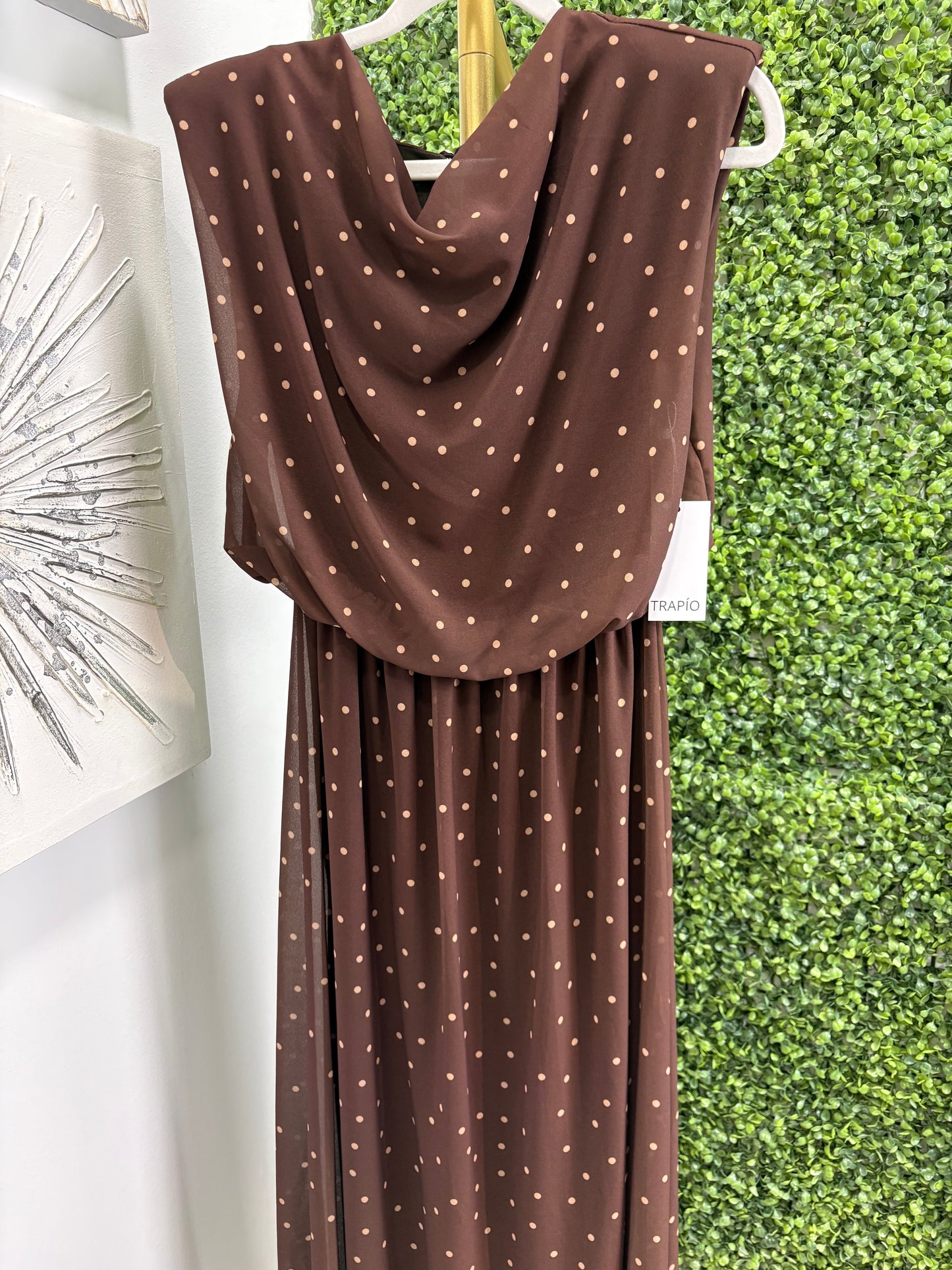 Vestido Amanda marrón chocolate