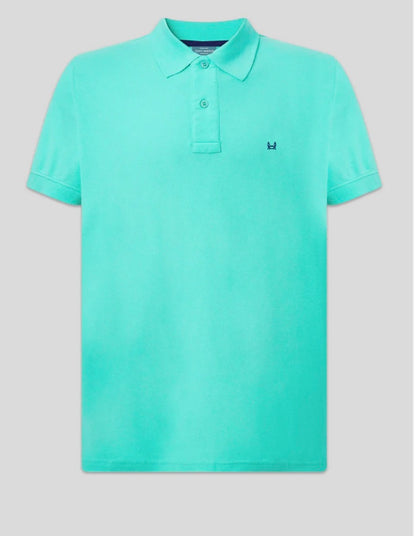 Polo básico Custi Mikelo verde agua 100 % algodón