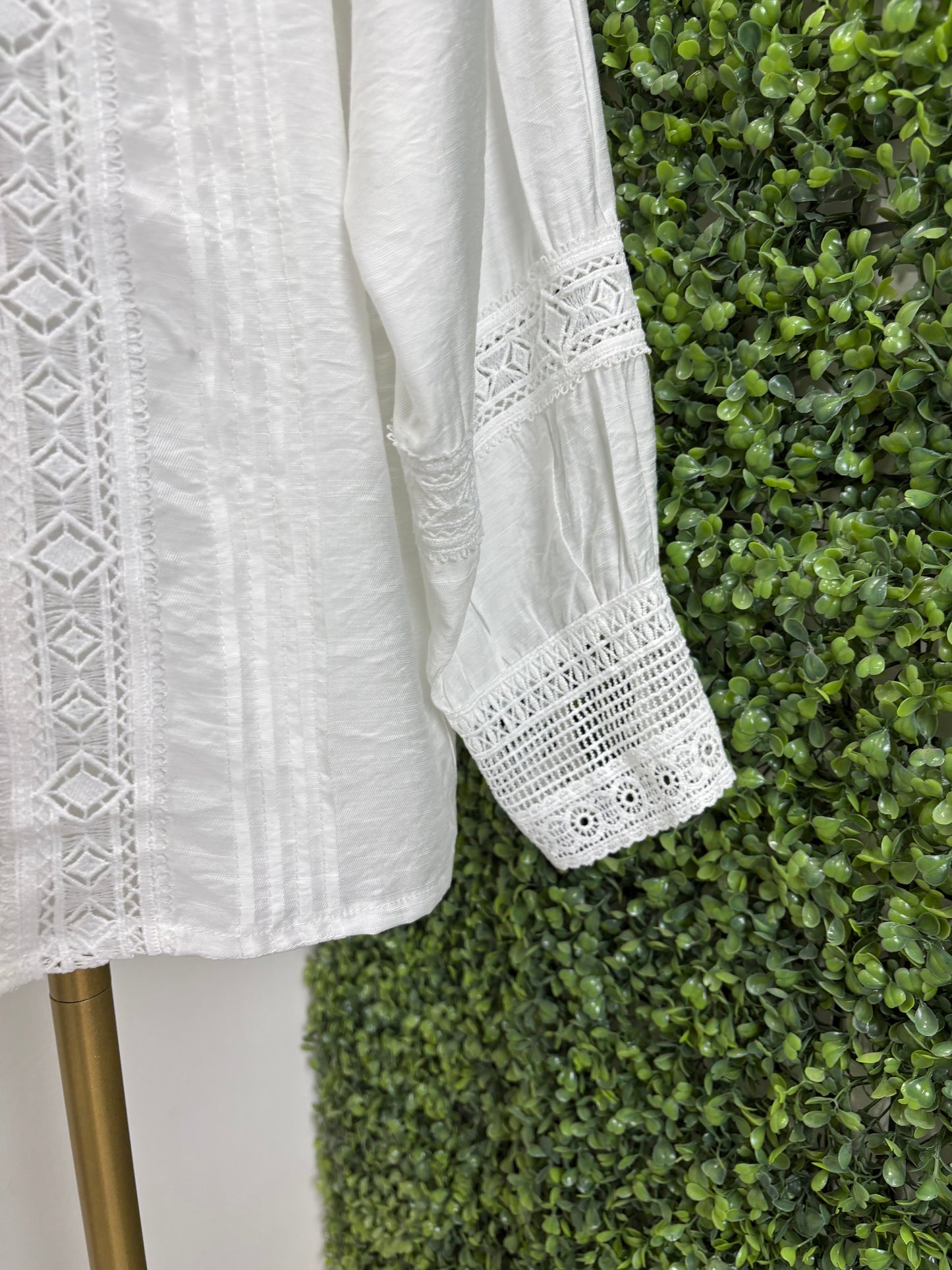 Camisa mujer Entredos blanca