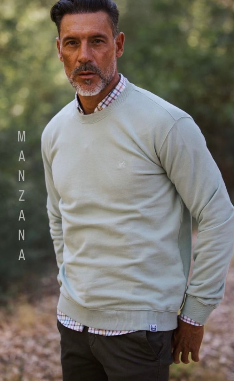 Sudadera hombre el cangrejito manzana