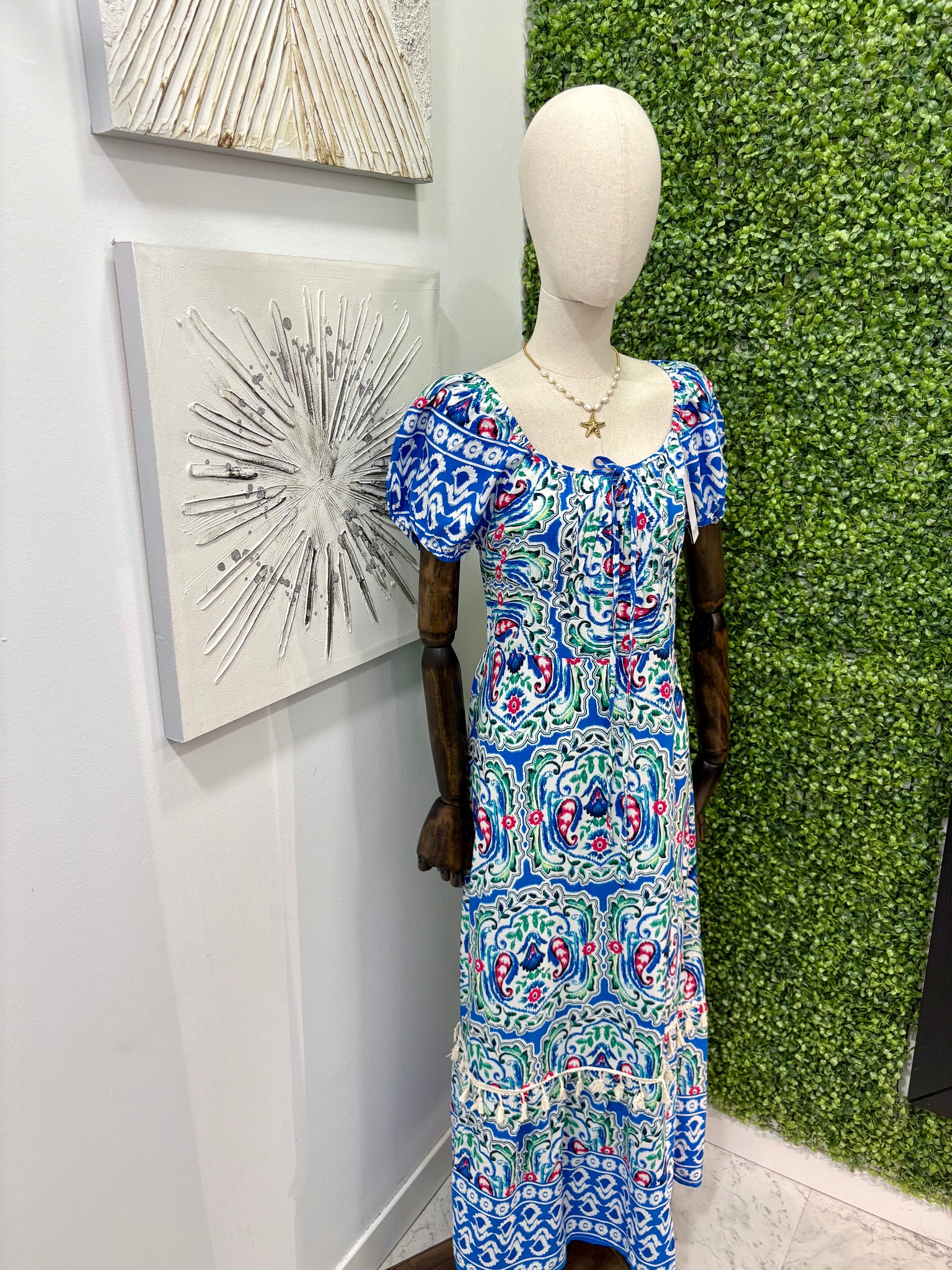 Vestido azul Dama