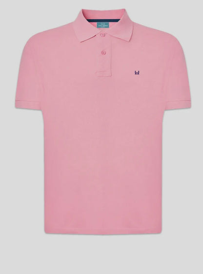 Polo básico Custi Mikelo rosa maquillaje 100 % algodón polo hombre