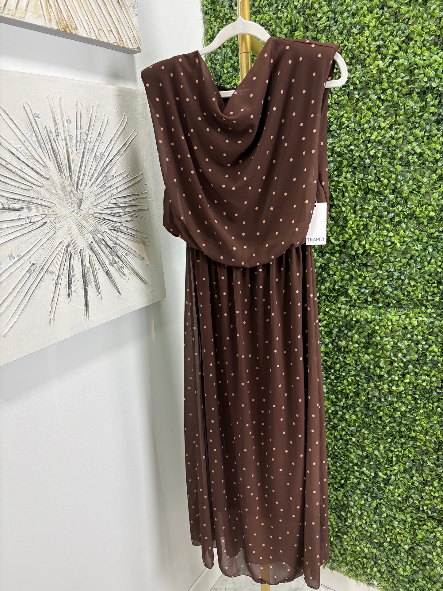 Vestido Amanda marrón chocolate
