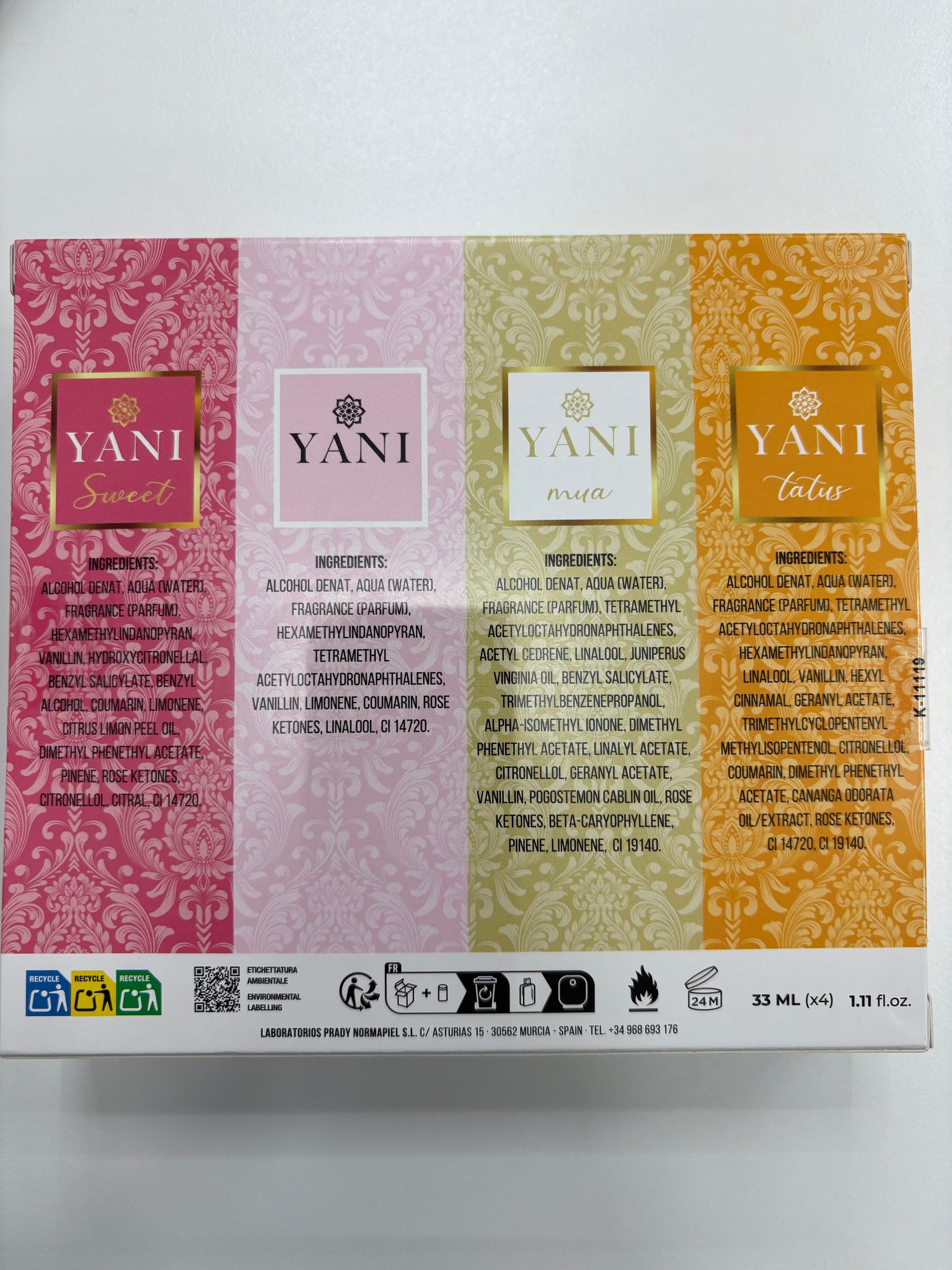 Pack de mini eau de toilettes - Yani Collection PRADY SET DE YANI