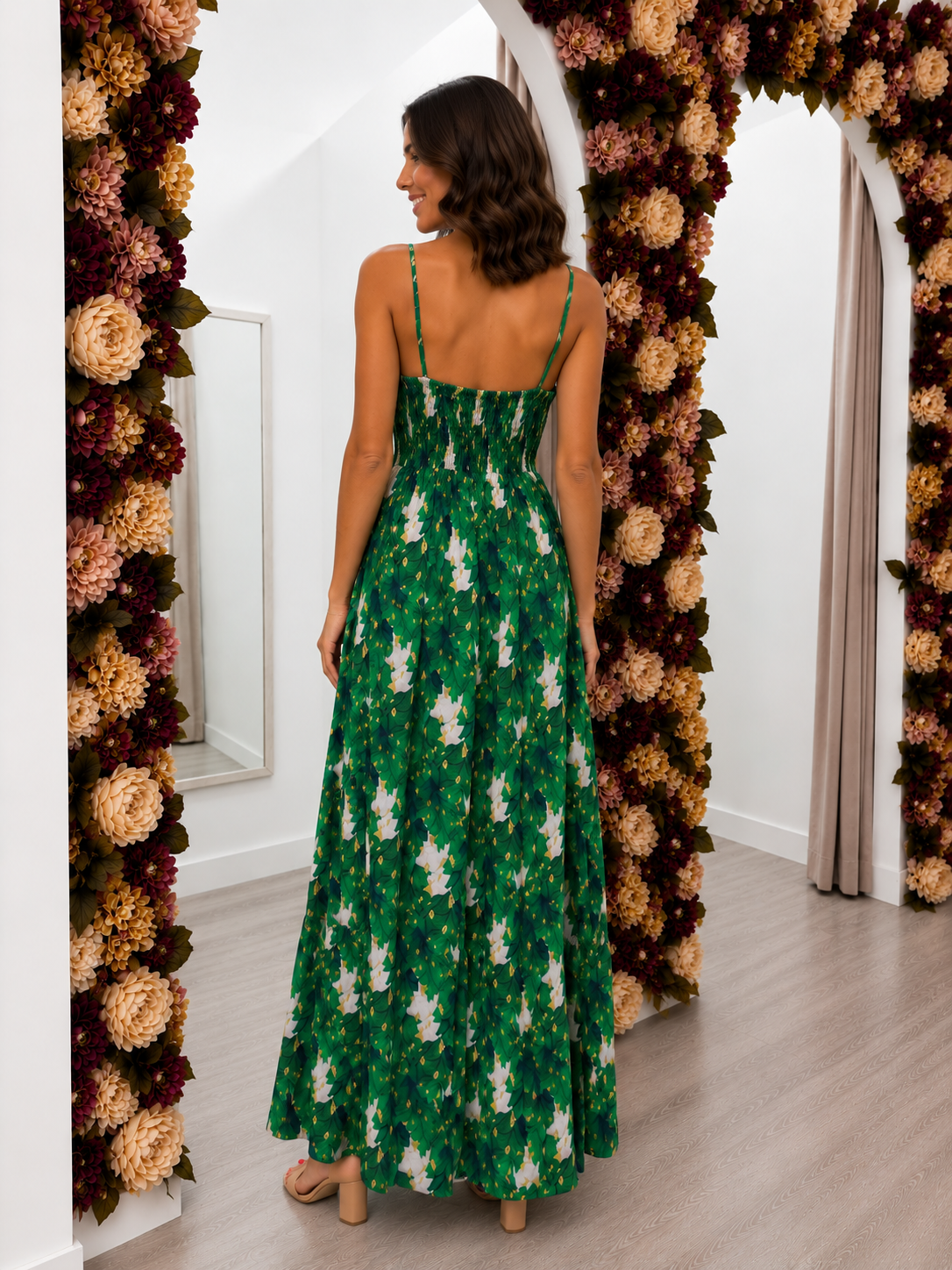 Vestido Tropical Esmeralda Trapío