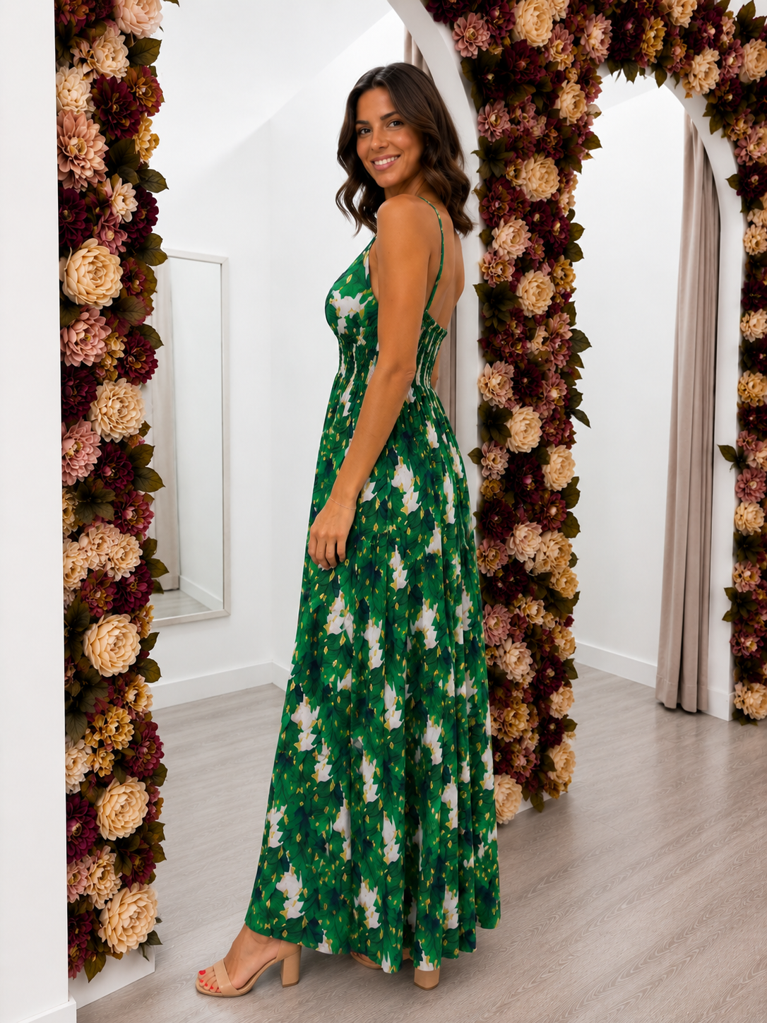 Vestido Tropical Esmeralda Trapío