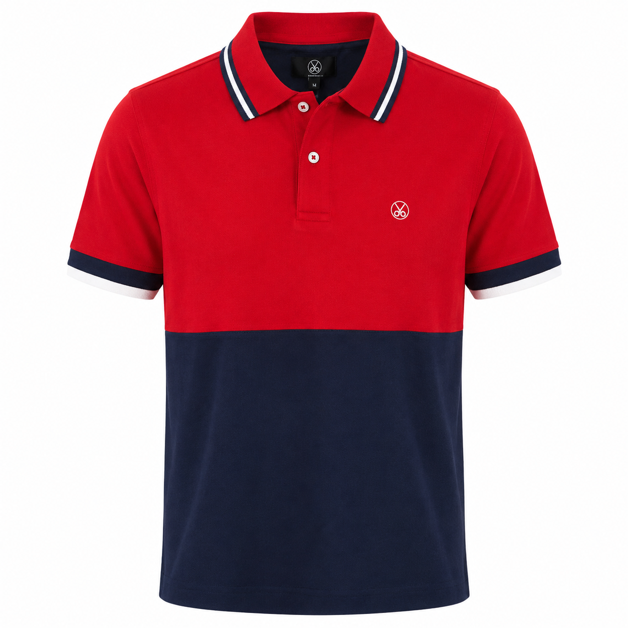 Polo Hombre Bicolor Rojo y Marino – Estilo Casual Moderno