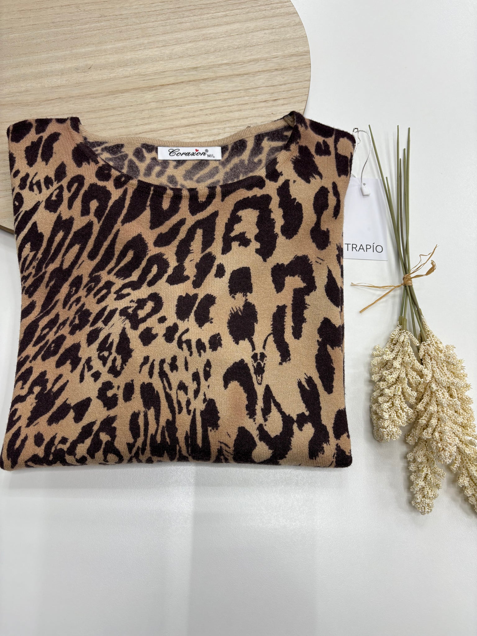 🐆 Jersey Animal Print “Sierra Chocolate” en tonos chocolate y arena – Trapío